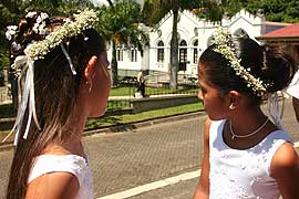 Coronitas naturales para las nias del desfile